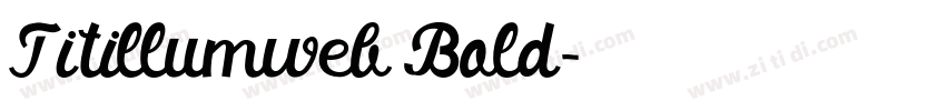 Titillumweb Bold字体转换